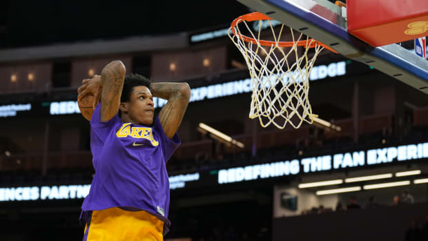 Shareef O'Neal wore a pair of Nike KD 13s in a Lakers summer league game.